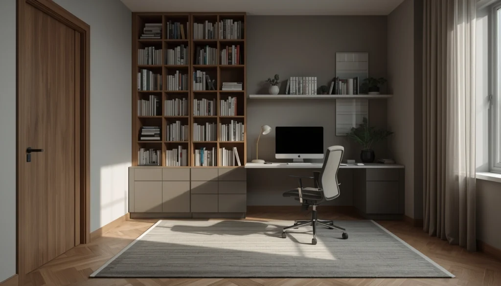 Home Office Design in Nagpur 1 Dedicated home office room with acoustic elements and ergonomic workstation