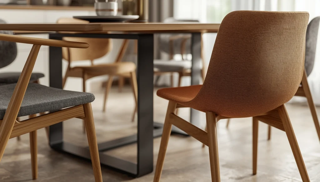 Dining Room Interior Design in Nagpur 4 Durable dining chairs with comfortable seating materials