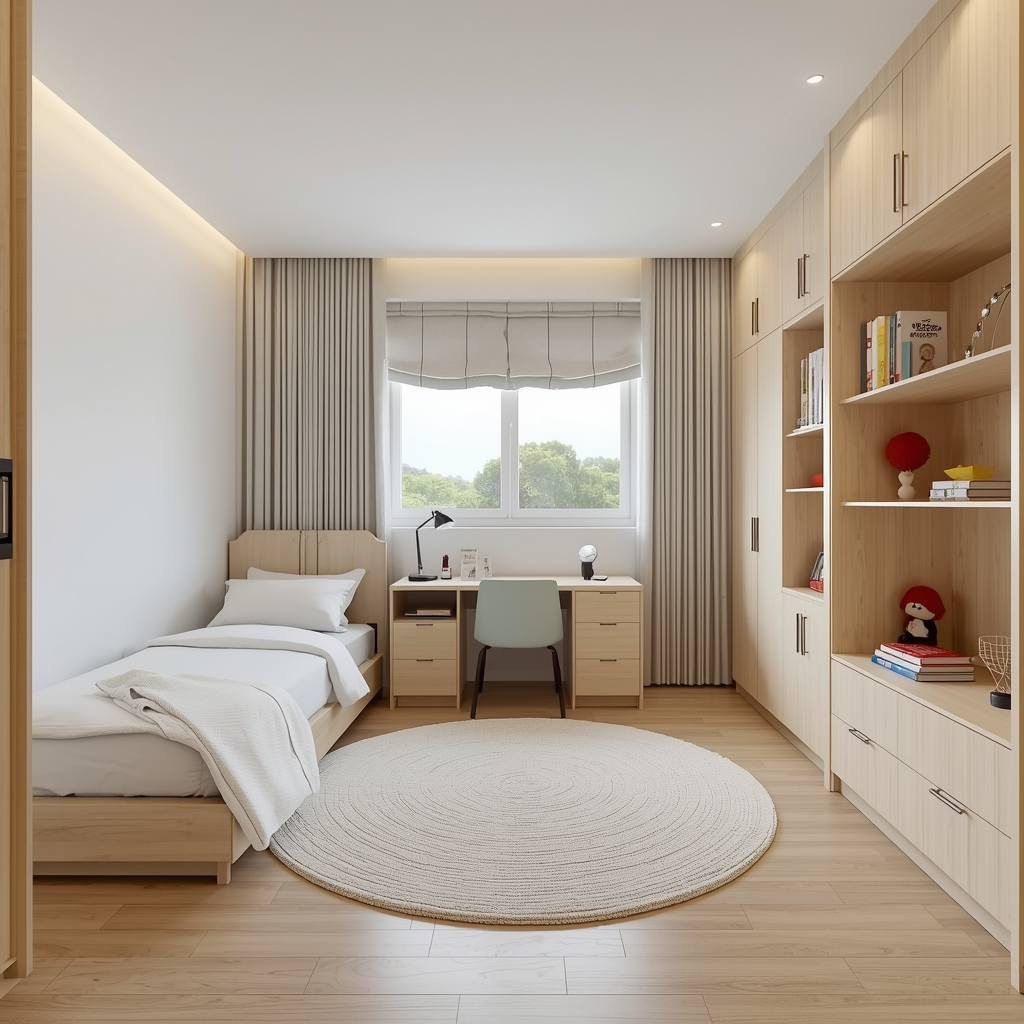 Kids Room Design in Nagpur 1 Ergonomic study corner for a school age child