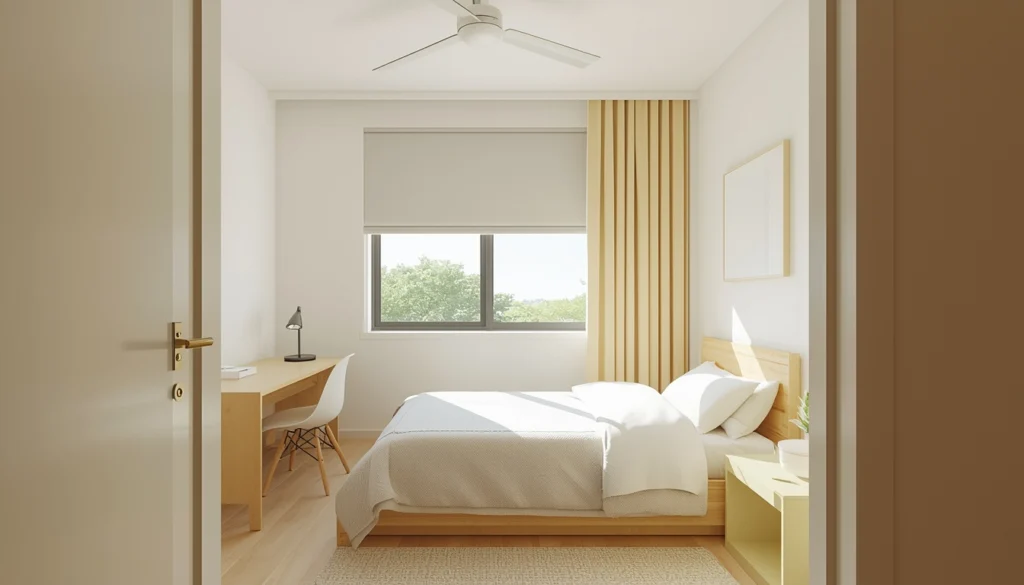 Kids Room Design in Nagpur 3 Light colored kids bedroom with heat blocking curtains