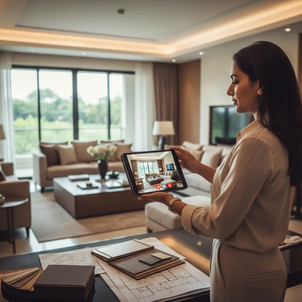Remote interior design project management for NRI homeowners in Narsingi