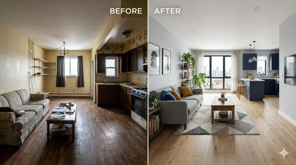 Best Renovation Services on Wardha Road Nagpur 1 Apartment renovation transformation on Wardha Road Nagpur