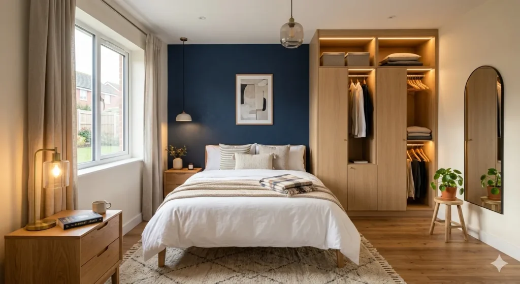 Bedroom interior design by contractor in Pusad
