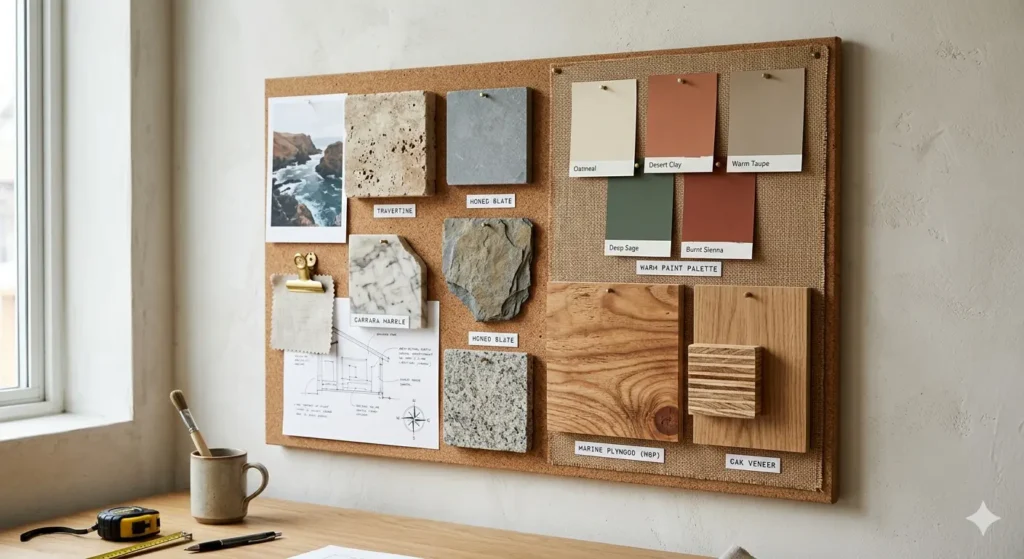 Climate appropriate material palette for Vidarbha interiors