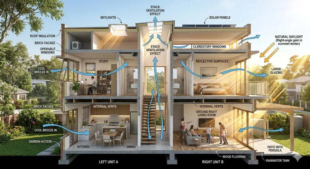 Climate responsive villa planning in Kokapet Hyderabad
