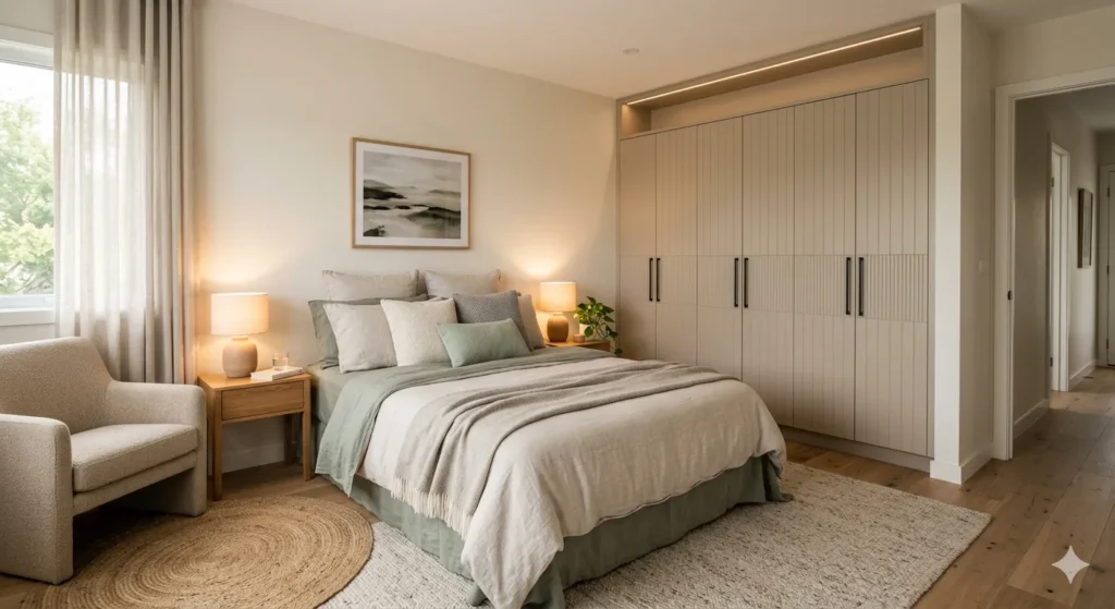 Comfortable bedroom interior design in Wardha