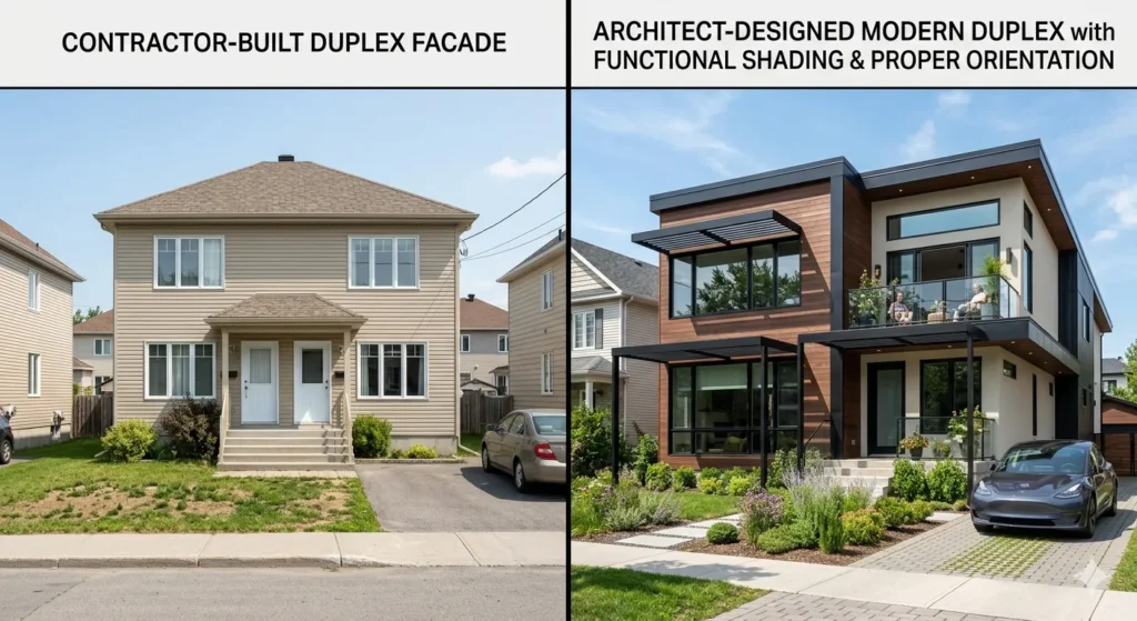 Contractor vs. Architect designed duplex in Vidarbha