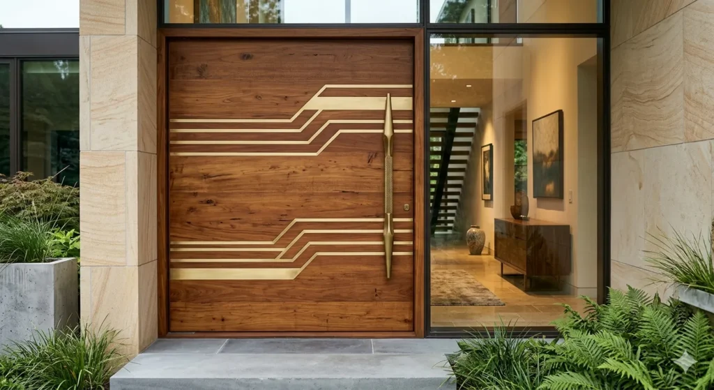 Custom solid wood joinery and entrance design for luxury homes