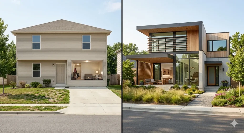 Difference between generic construction and architectural design