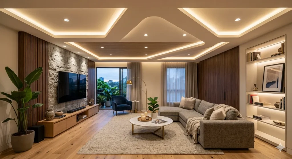 Best Renovation Services on Wardha Road Nagpur 3 Drawing room renovation design in Nagpur apartment