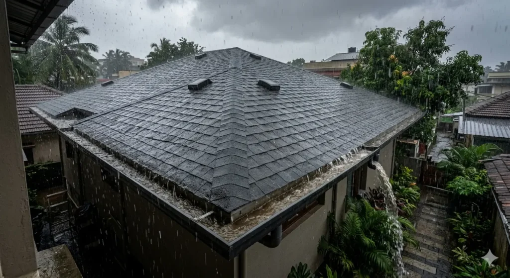 Durable sloped roof design for Pusad monsoon conditions