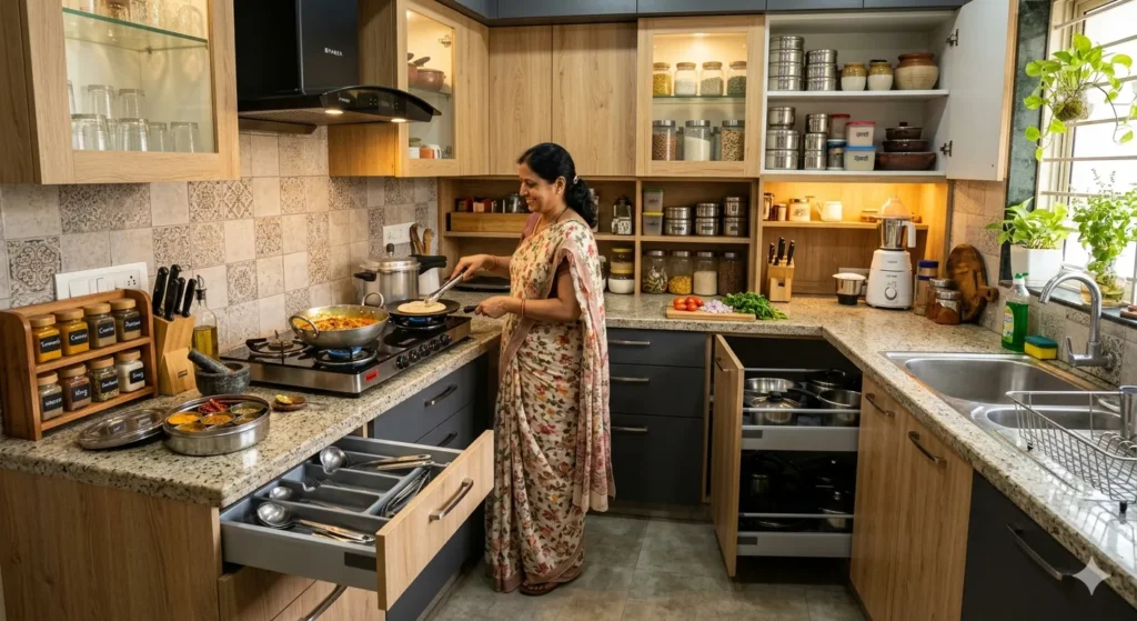 Efficient kitchen planning for Wardha families