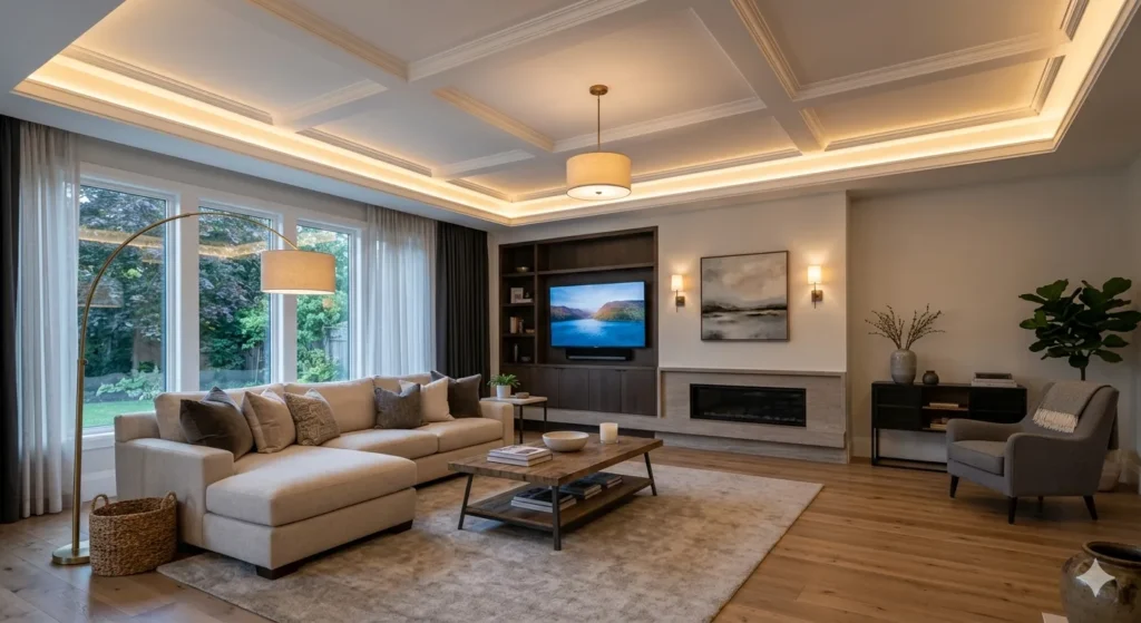 Elite quality false ceiling and lighting in Nagpur home