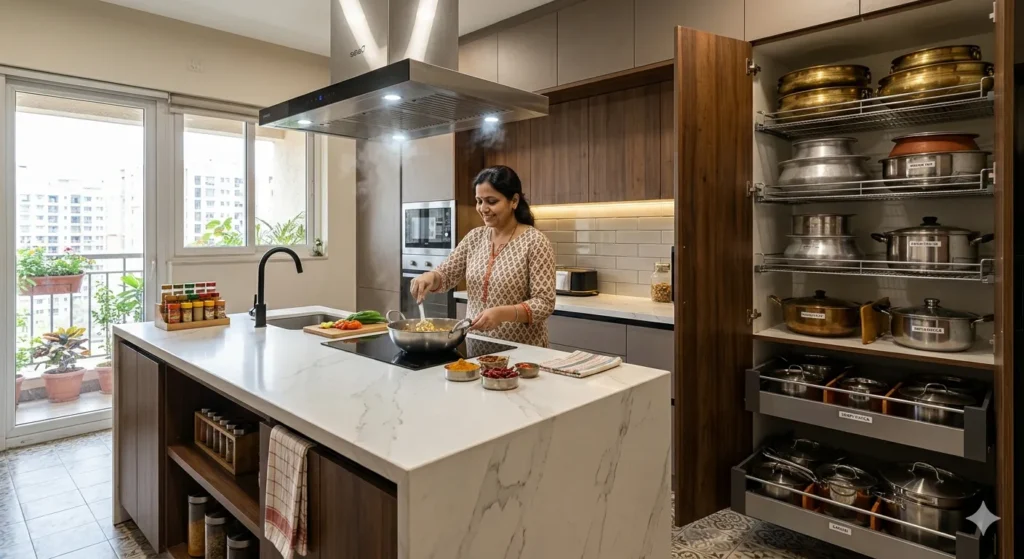 Top Interior Designers in Darwha 3 Ergonomic modular kitchen design for Vidarbha households