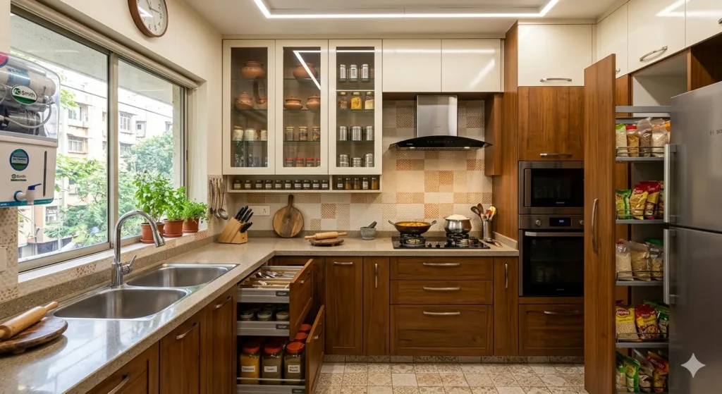 Full home kitchen interior setup in Pusad