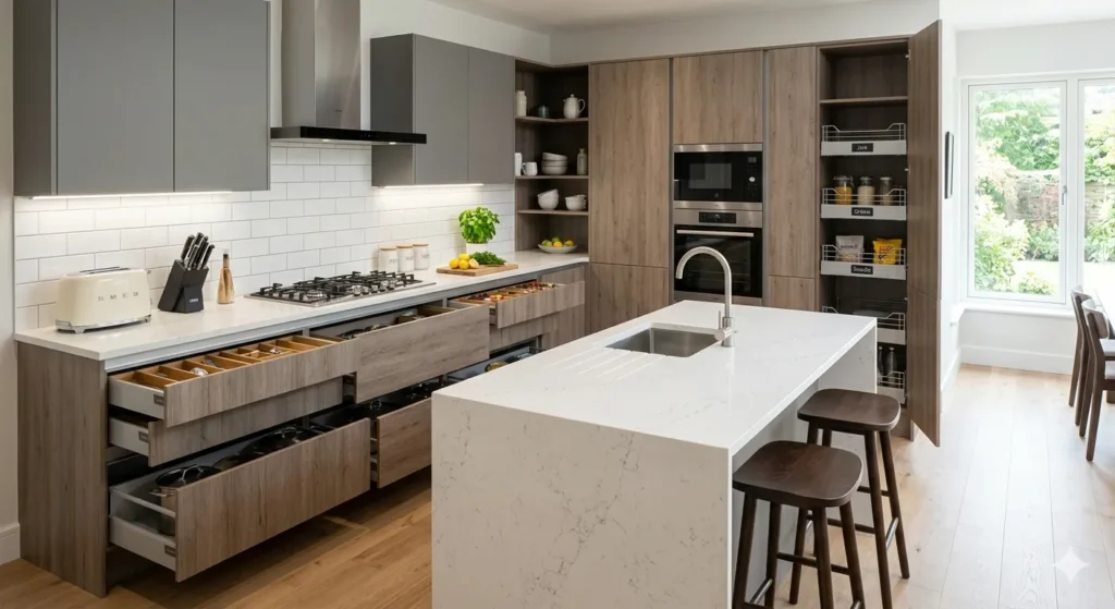 Best Interior Designers in Amravati 3 Functional modular kitchen design in Amravati home