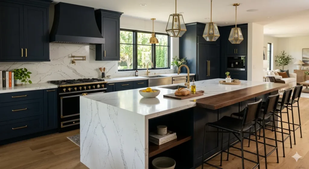 High end kitchen design in Yavatmal home
