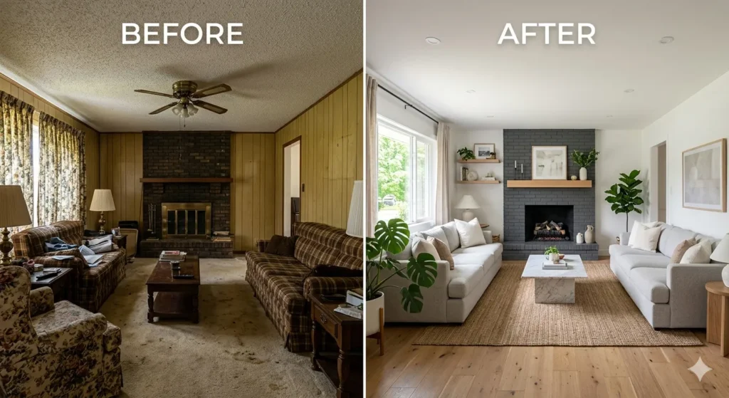 Top Best Renovation Contractors in Nagpur 1 Home renovation transformation in Nagpur 1