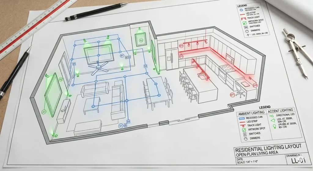 Best Interior Design in Pandharkawada 1 Layered lighting design for Pandharkawada residential interiors