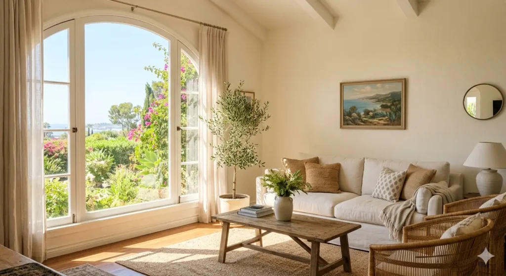 Best Paint Colours for Nagpur Summer Homes 1 Living room painted in warm Magnolia white to reflect Nagpurs intense summer sun without glare