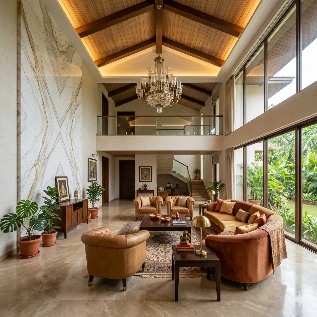 Luxury bungalow interiors in Wardha