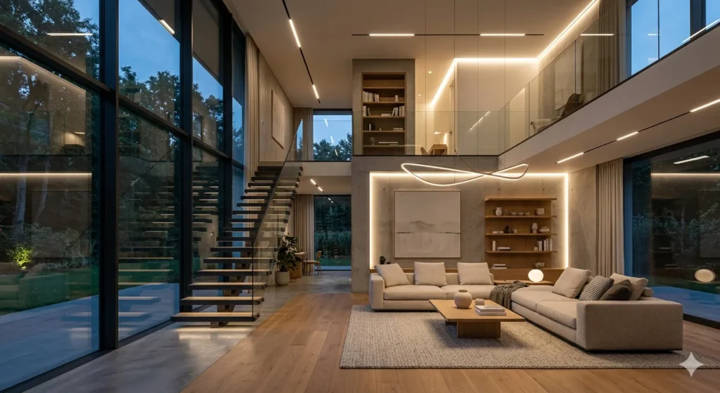 Luxury modern interior design for Kokapet villa