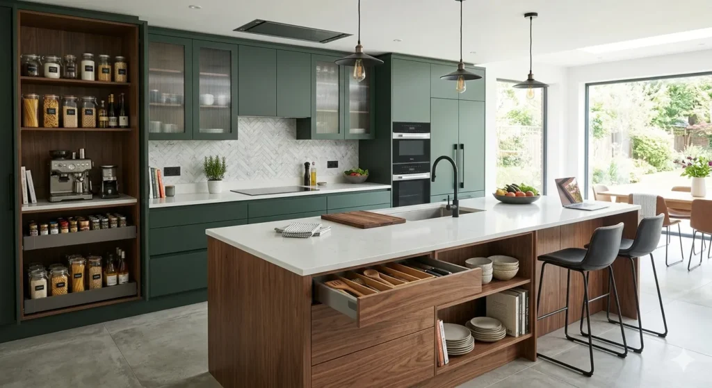 Residential Designers in Gachibowli Hyderabad 2 Luxury modular kitchen design in Gachibowli home
