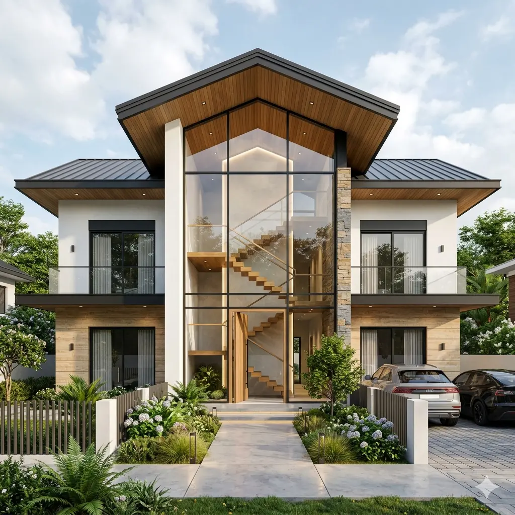 Modern Duplex Plans in Pandharkawada