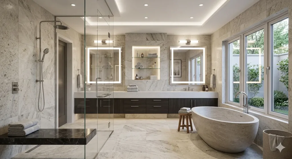Luxury Premium Bungalow Renovation Nagpur 3 Modern bathroom renovation in Nagpur bungalow