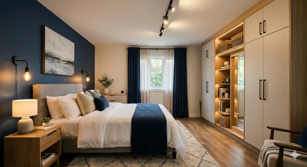 Modern bedroom renovation in Pusad house