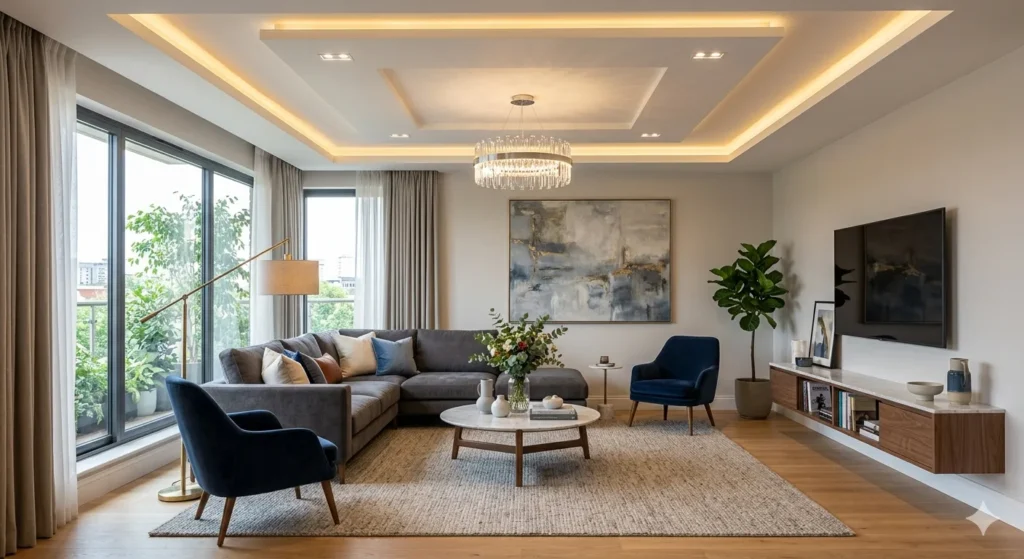 Best Interior Designers in Amravati 1 Modern drawing room interior design in Amravati