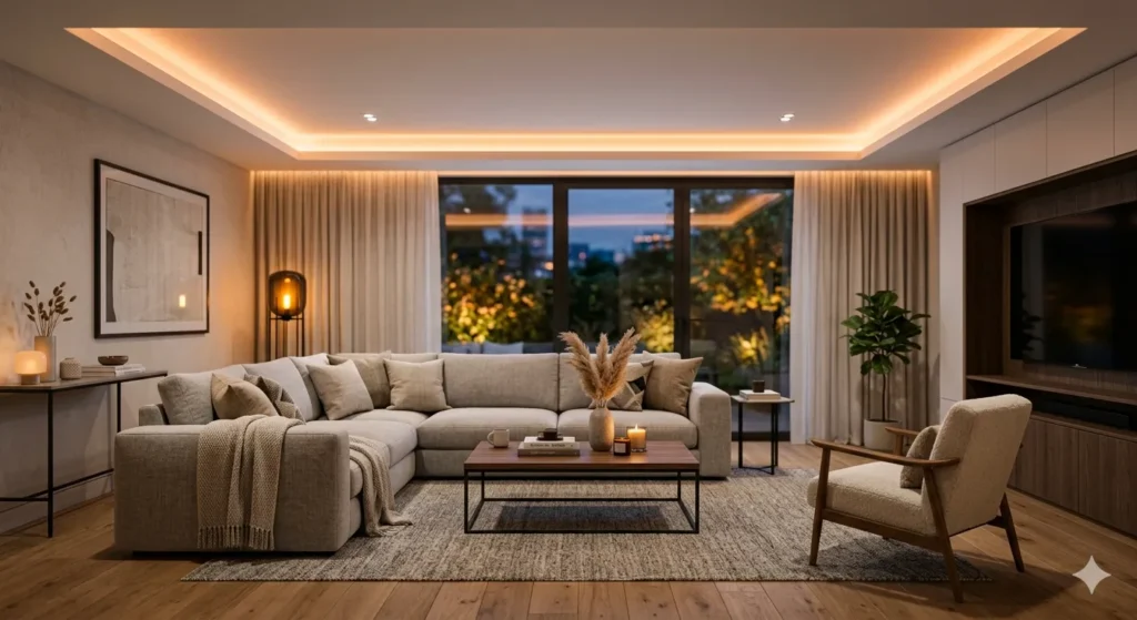 Stunning Modern Interior Renovation Nagpur 1 Modern living room renovation in Nagpur