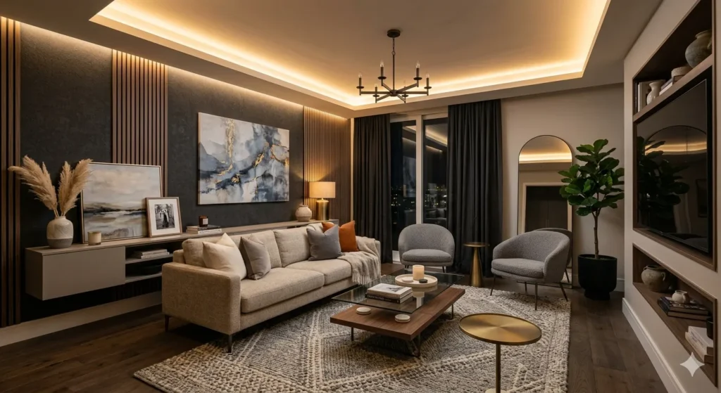 Renovation Services in Ramdaspeth Nagpur 1 Modern living room renovation in Ramdaspeth Nagpur