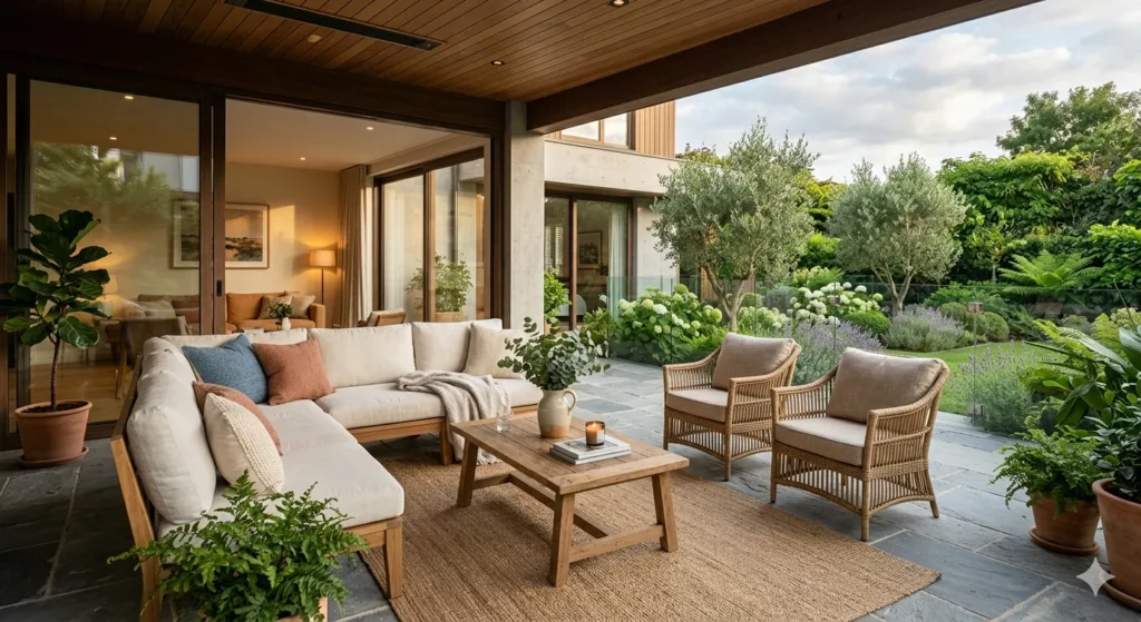 Modern veranda design for Dhamangaon residential architecture
