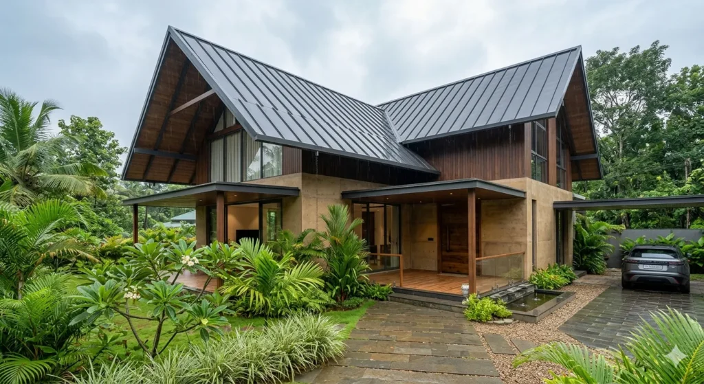 Monsoon resilient roof design for Yavatmal residential buildings