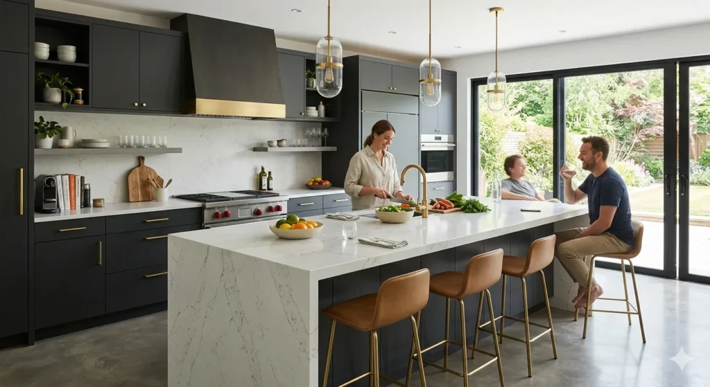Luxury Bungalow Interiors in Amravati 2 Premium kitchen design in Amravati bungalow