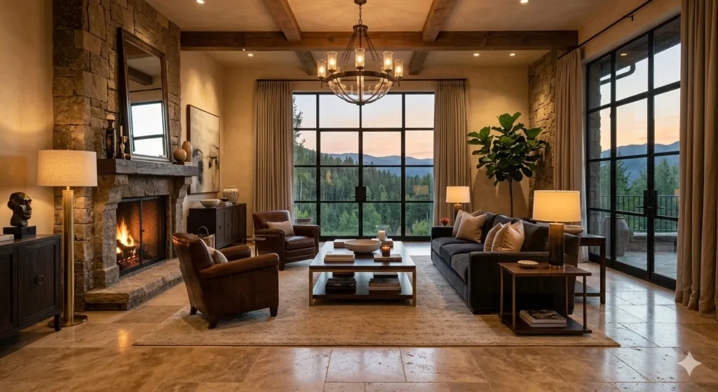 Premium living room interior design in Pusad