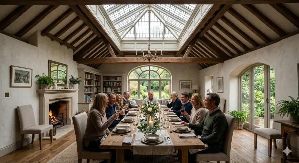 Roof lantern design for natural lighting in luxury homes