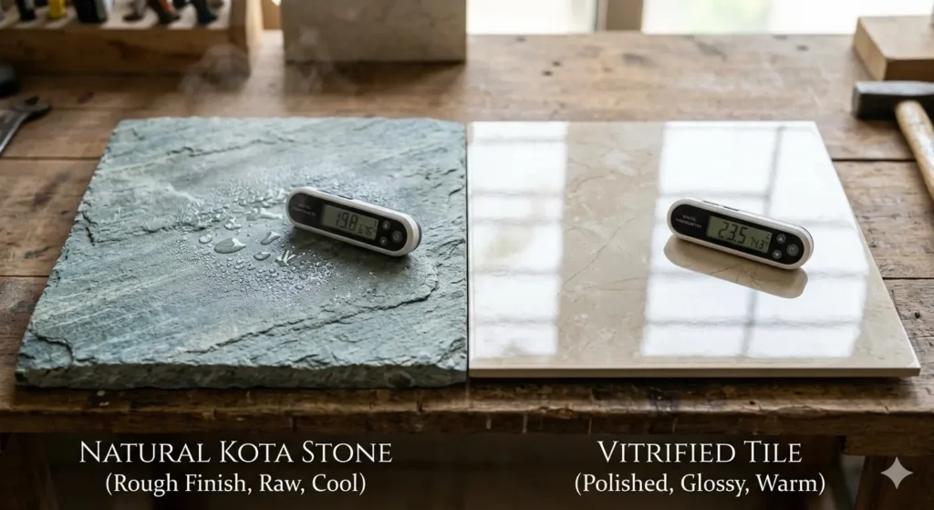Thermal efficient flooring options for hot climates like Umarkhed