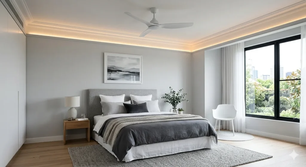 Thermally comfortable bedroom interior design in Dhamangaon