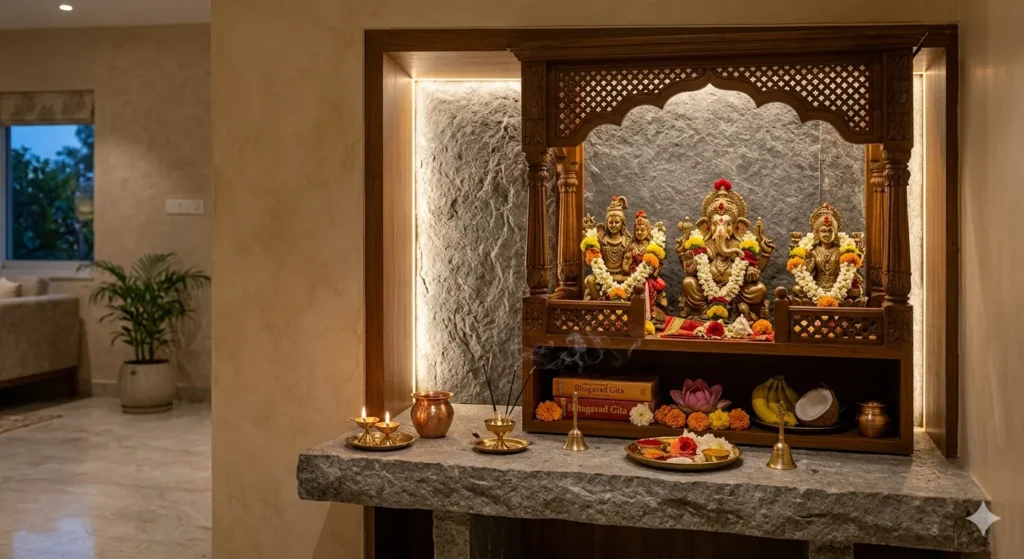 Residential Interior Designers in Amravati 4 Well planned puja space in Amravati home