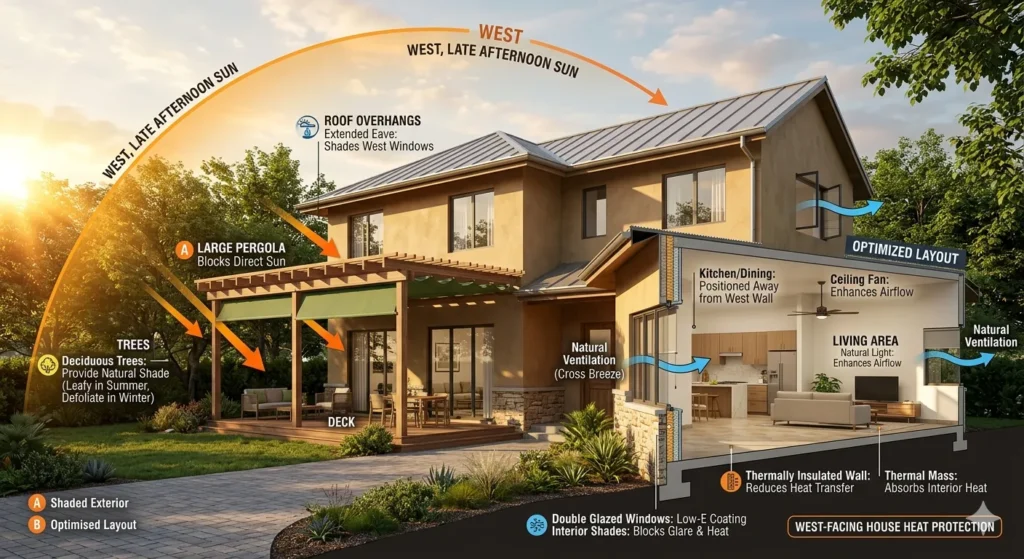 Best Residential Architect Wardha Road Nagpur 2 West facing home design solution in Nagpur climate