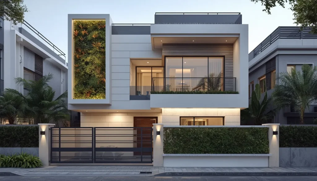 Best Duplex House Architects in Pusad 4 Contemporary Duplex for Indian Urban Plot