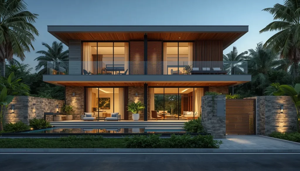 Elegant Modern Duplex with Nature Integration