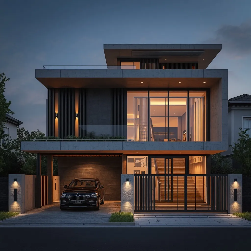 Best House Floor Plan Architects Adilabad 3 Elegant White Contemporary Duplex Villa
