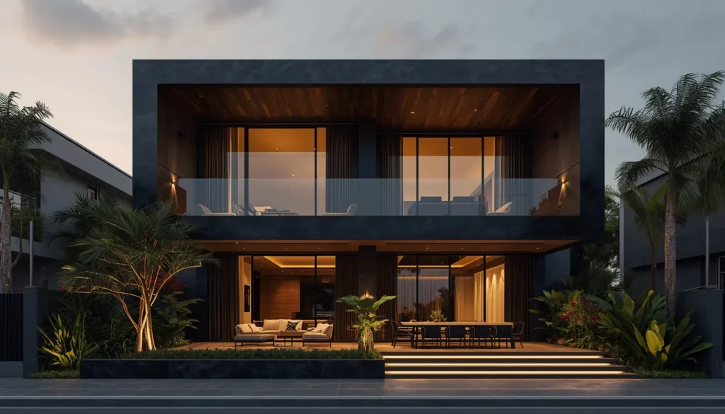 Elite Modern House Architects in Wani 4 Elegant White Wood Contemporary Duplex