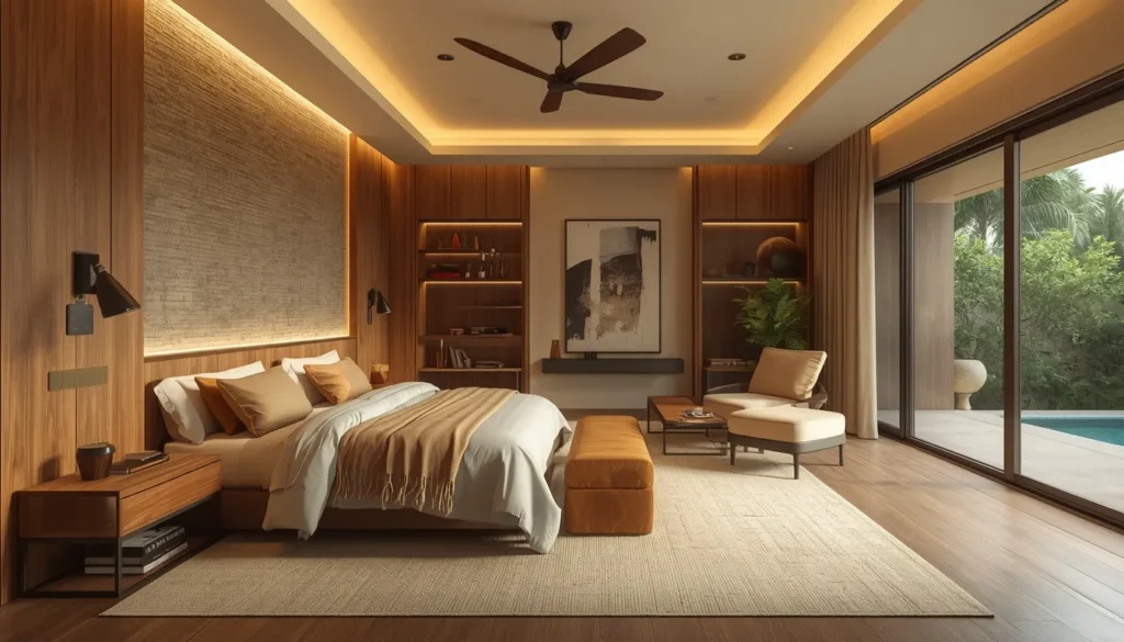 Elegant master bedroom design in Umarkhed