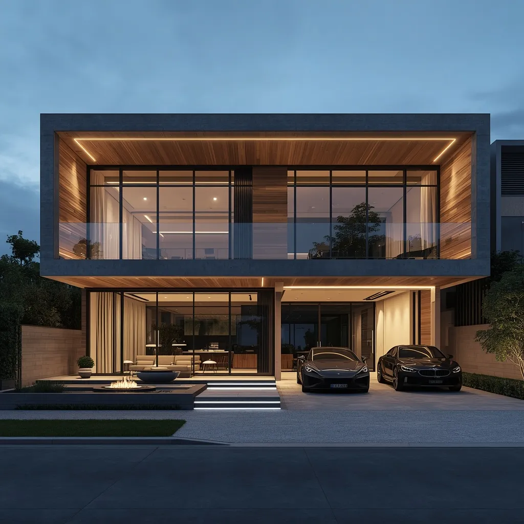 Futuristic Luxury Duplex Elevation