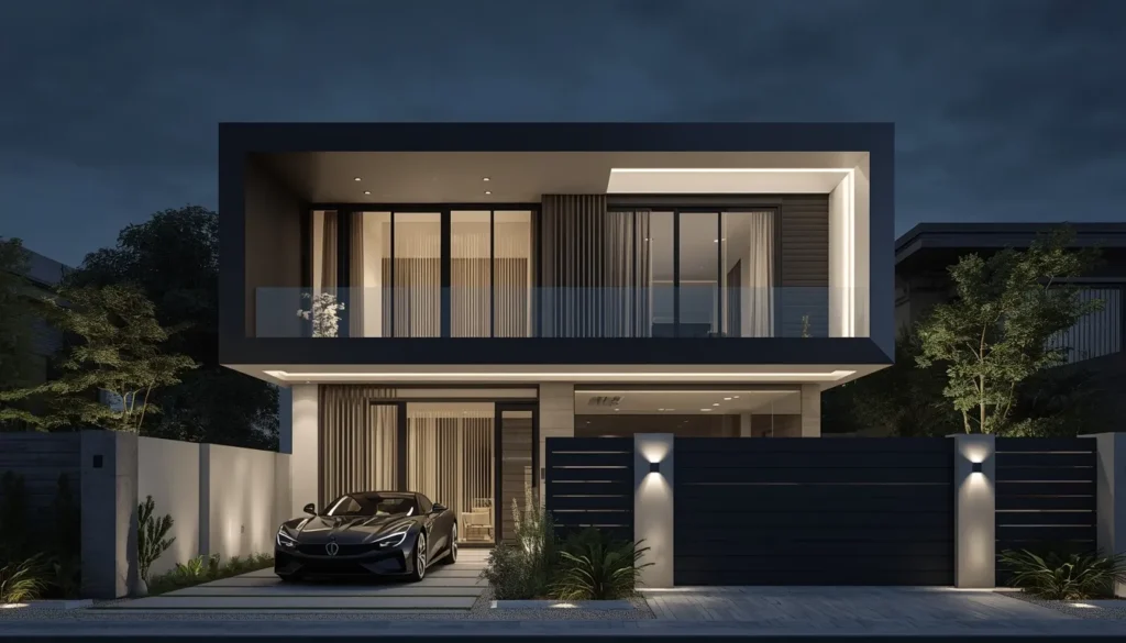 Modern Villa Architects in Ner Parsopant 1 Futuristic Modern Duplex Design