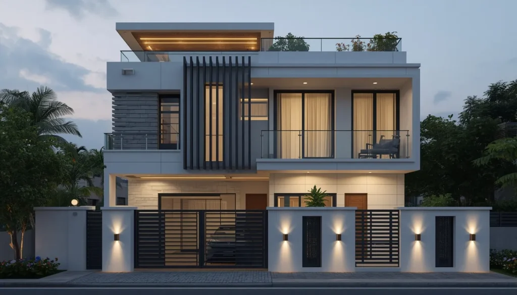 Duplex Design Architects in Ner Parsopant 3 Grand Contemporary Duplex Villa